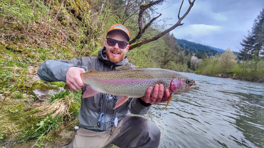 April Rainbow trout.